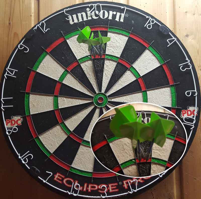 Meine erste 180 im Steeldart